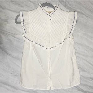 Sezane Button Up Blouse extra small